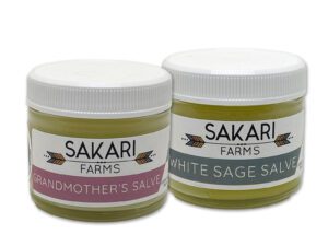 Sakari Farms Grandmother's Salve and White Sage Salve