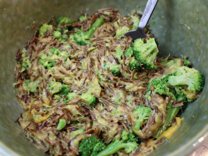 broccoli, rice and cheese casserole photo