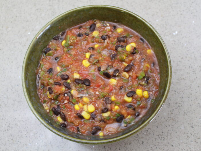 Salsa with Tepary Beans